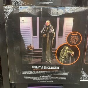 Creepy Moving Halloween Figure with Light-Up Eyes